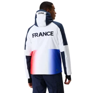 Colmar Mens French Team Jacket - White Blue Red2