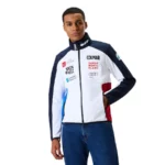 Colmar Mens French Team Soft Shell Jacket - White Blue Red1