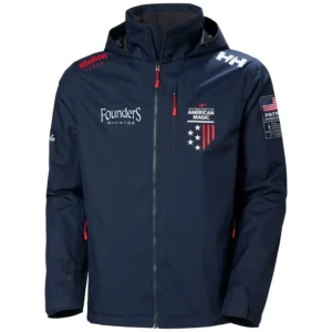 Helly Hansen Mens America Cup American Magic Crew Hooded Jacket - Navy4