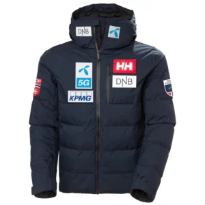 Helly Hansen Giacca imbottita Kvitfjell Norway Team Race da uomo - NSF Team1