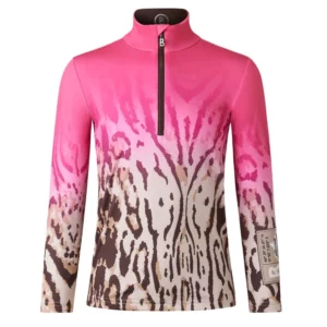 Bogner Kinder Chris First Layer Hemd - Pink Tiger Print1