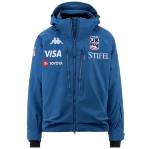 Chaqueta Kappa para mujer del equipo de esquí de EE. UU. - Azul Avio1