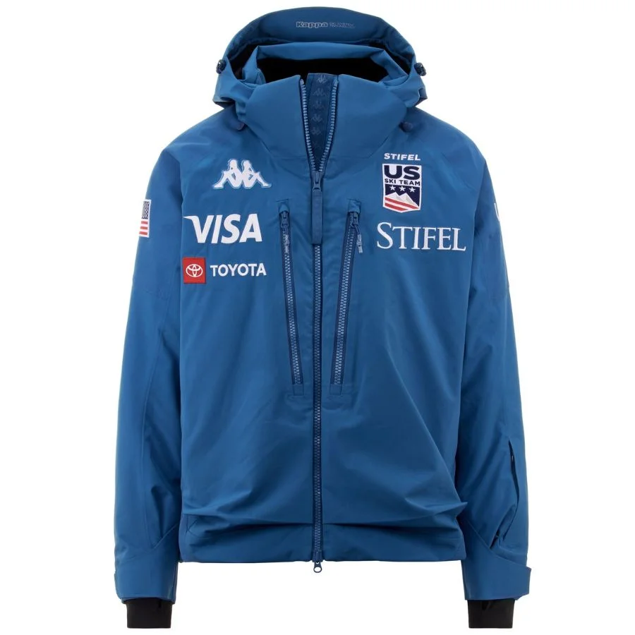 Kappa Womens US Ski Team Jacket - Blue Avio1